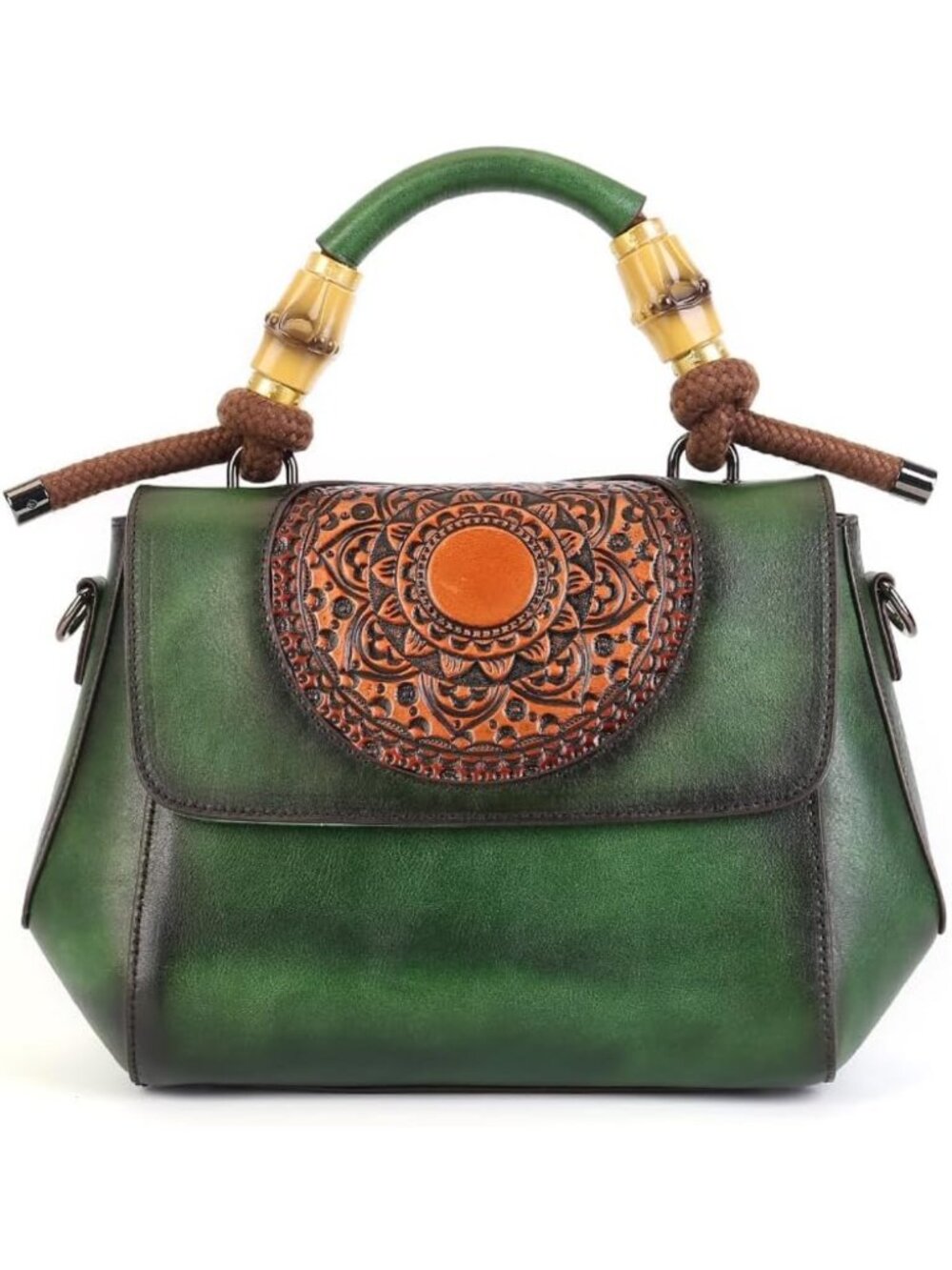 Stylish Retro Tote Bag - Genuine Leather Women's Handbag, Chic Satchel Purse